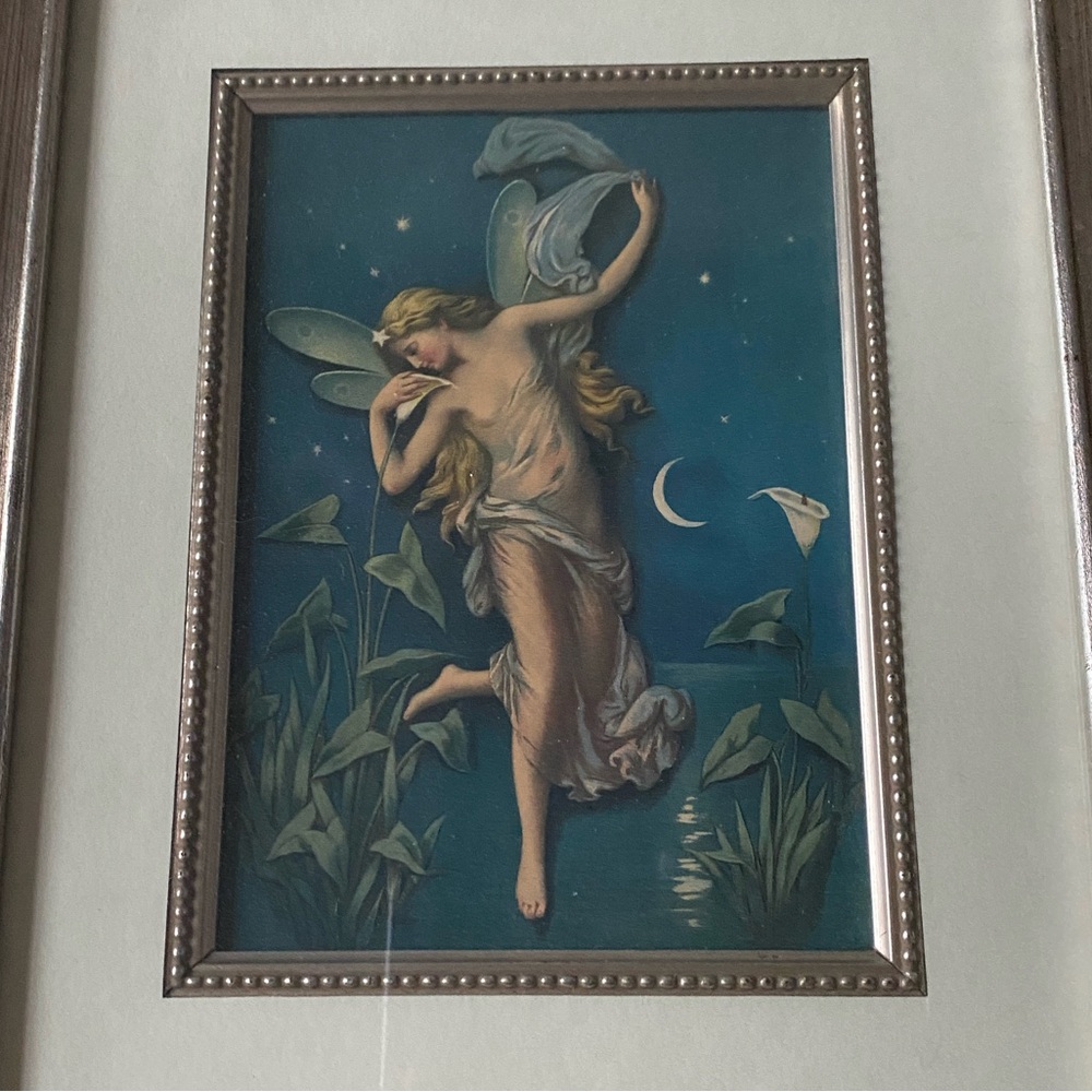 1900’s Custom Framed Art Print “Night” by Maud Humphrey - Picture 3 of 4
